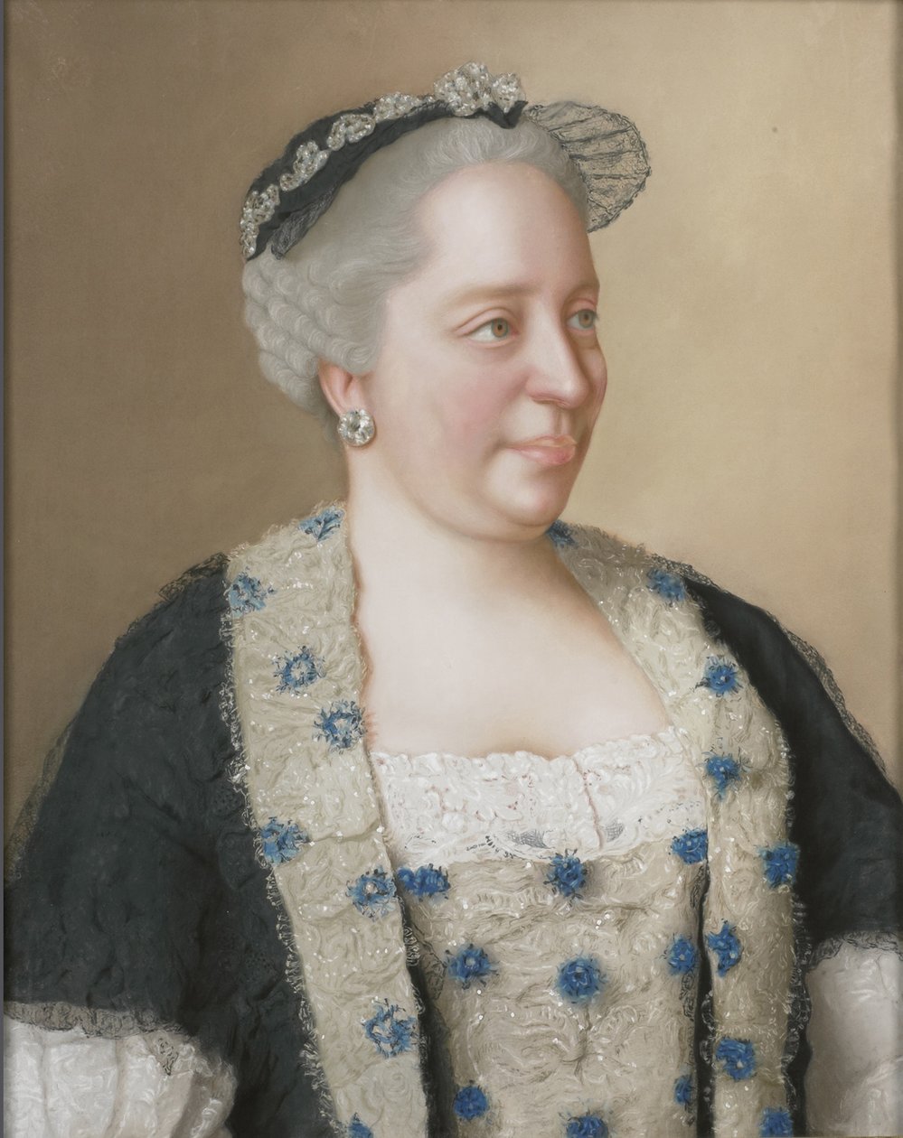 Portræt af kejserinde Maria Theresia af Østrig 1717-1780, 1762 af Jean Étienne Liotard
