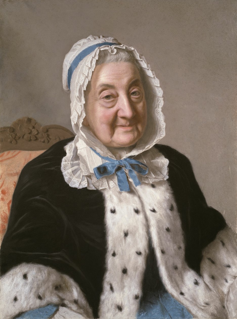 Portræt af Marthe Marie Tronchin af Jean Étienne Liotard