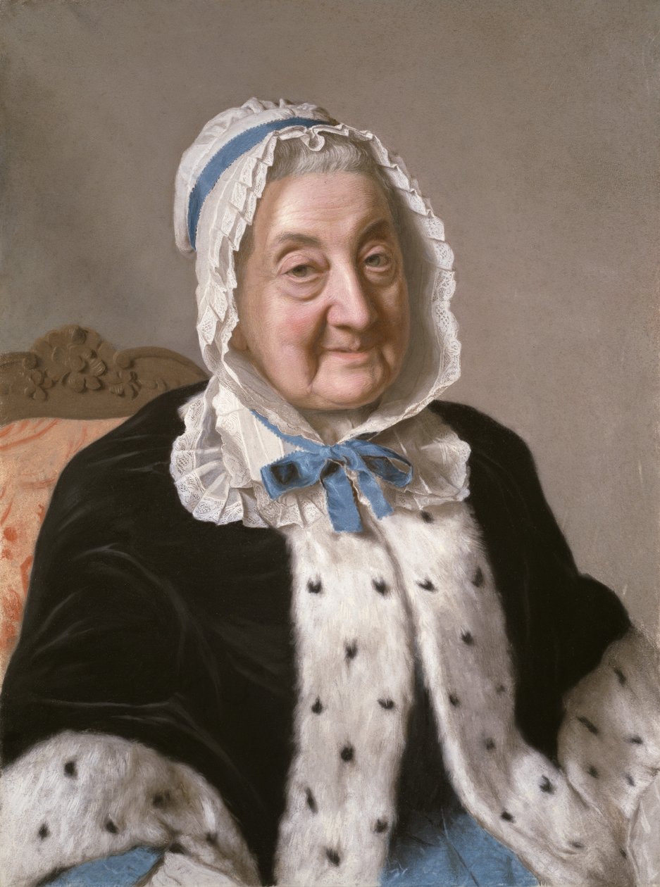 Portræt af Marthe Marie Tronchin, 1758-61 af Jean Étienne Liotard