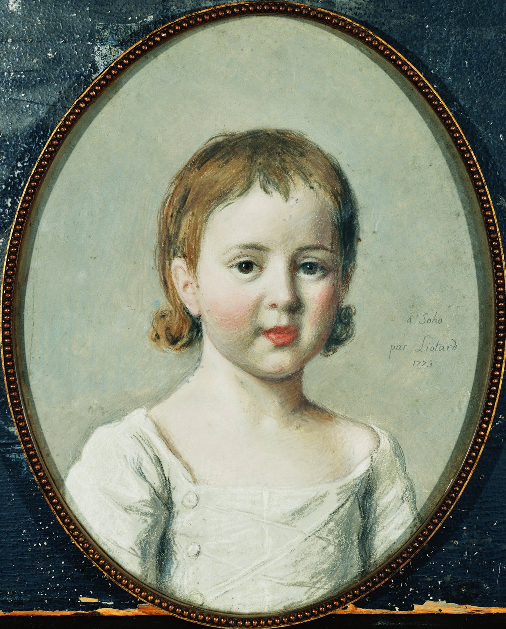 Portræt af Matthew Robinson Boulton, bustelængde i alderen 3 af Jean Étienne Liotard