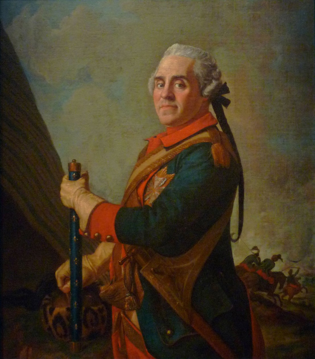 Portræt af Maurice de Saxe 16961750, marskal af Frankrig, 1700-tallet af Jean Étienne Liotard