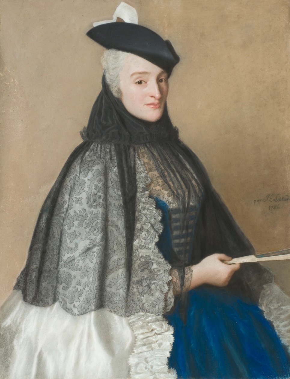 Portræt af fru Boère af Jean Étienne Liotard