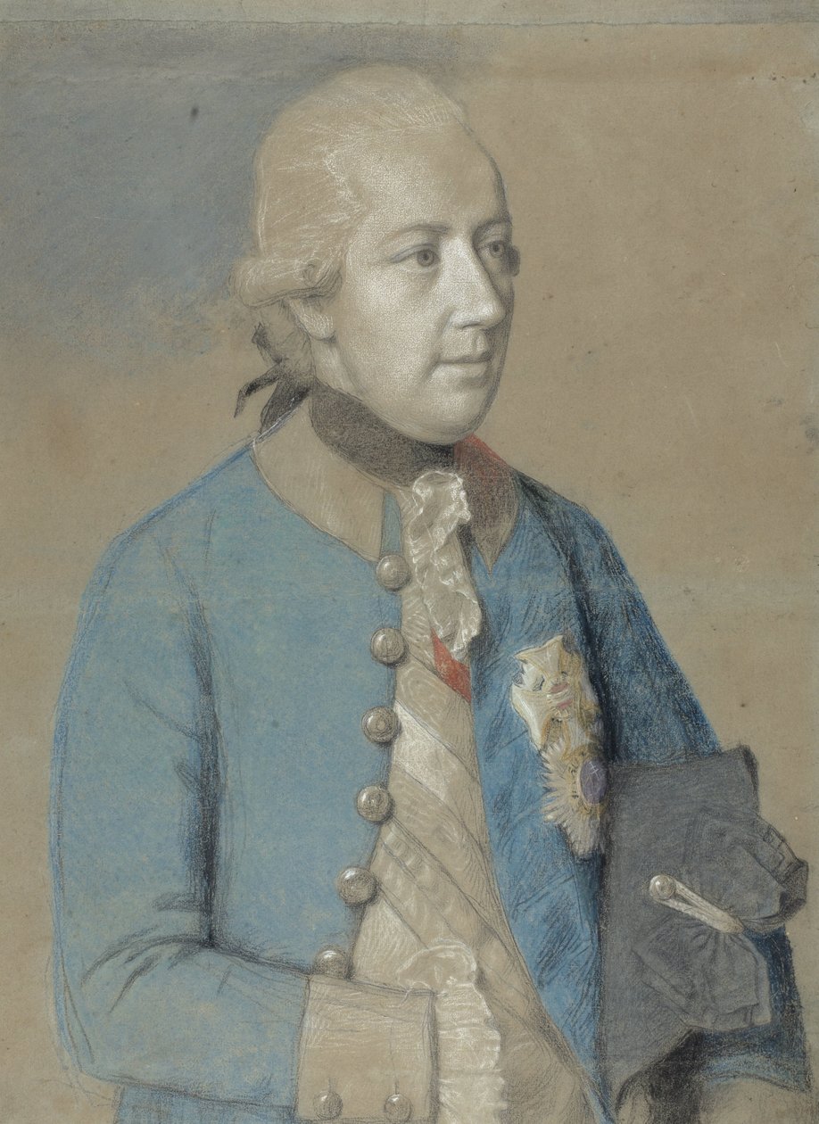 Portræt af Josef II af Østrig (1741-90), romersk-tysk kejser og senere konge af Ungarn og Bøhmen af Jean Étienne Liotard