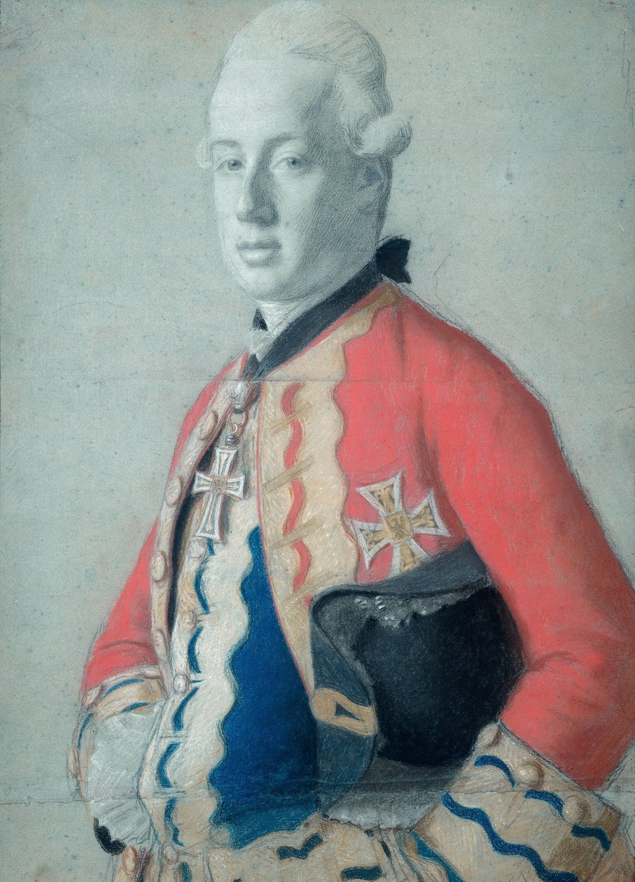 Portræt af ærkehertug Maximilian Franz af Østrig (1756-1801), senere ærkebiskop og kurfyrst af Köln og prins biskop af Münster af Jean Étienne Liotard