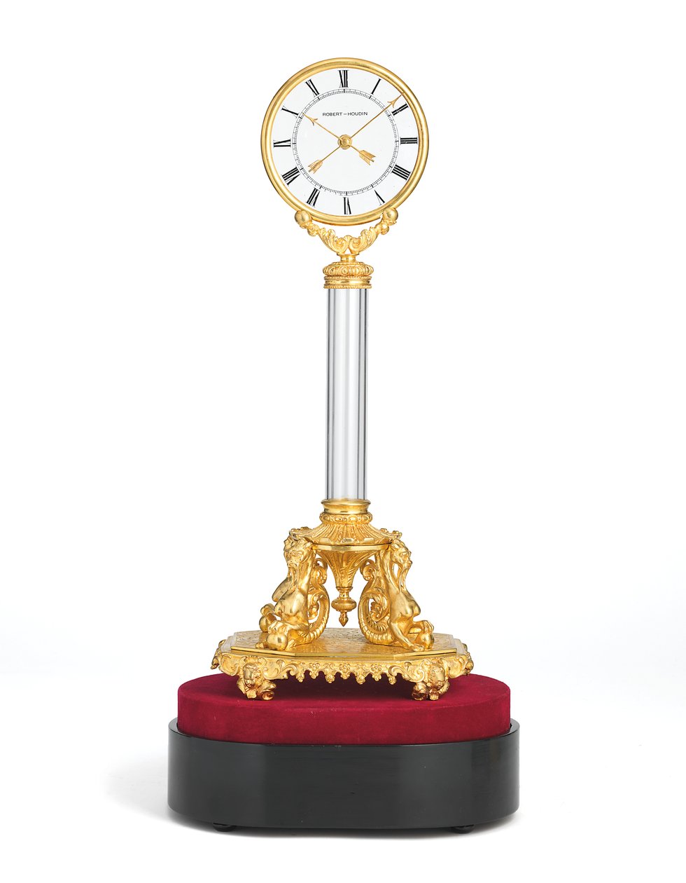 Napoleon III slående mystisk ur, ca. 1850 (ormolu og glas) af Jean Eugene Robert
