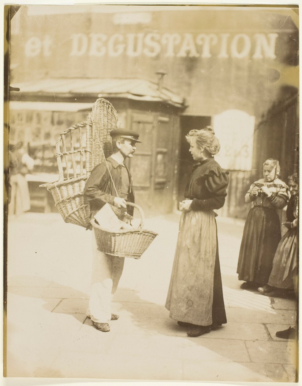 Sælger af kurve af Jean Eugène Auguste Atget