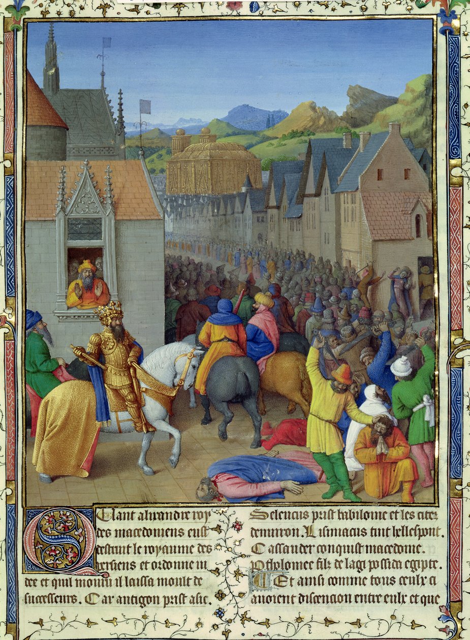 1s Fr 847 f.248 Ptolemæus Soters indtog i Jerusalem ca. 30 f.Kr., illustration fra 
