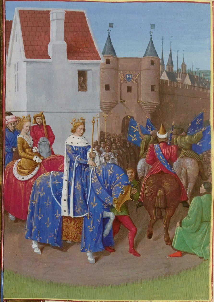Johannes II den Godes indtog af Jean Fouquet