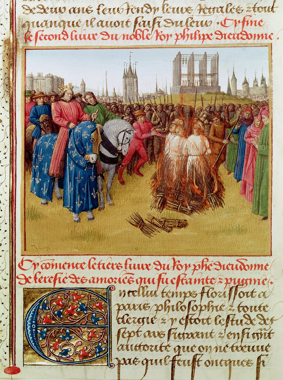 Fr 6465 f.236 Bøn fra kætterne i 1210 (se også 161701) af Jean Fouquet