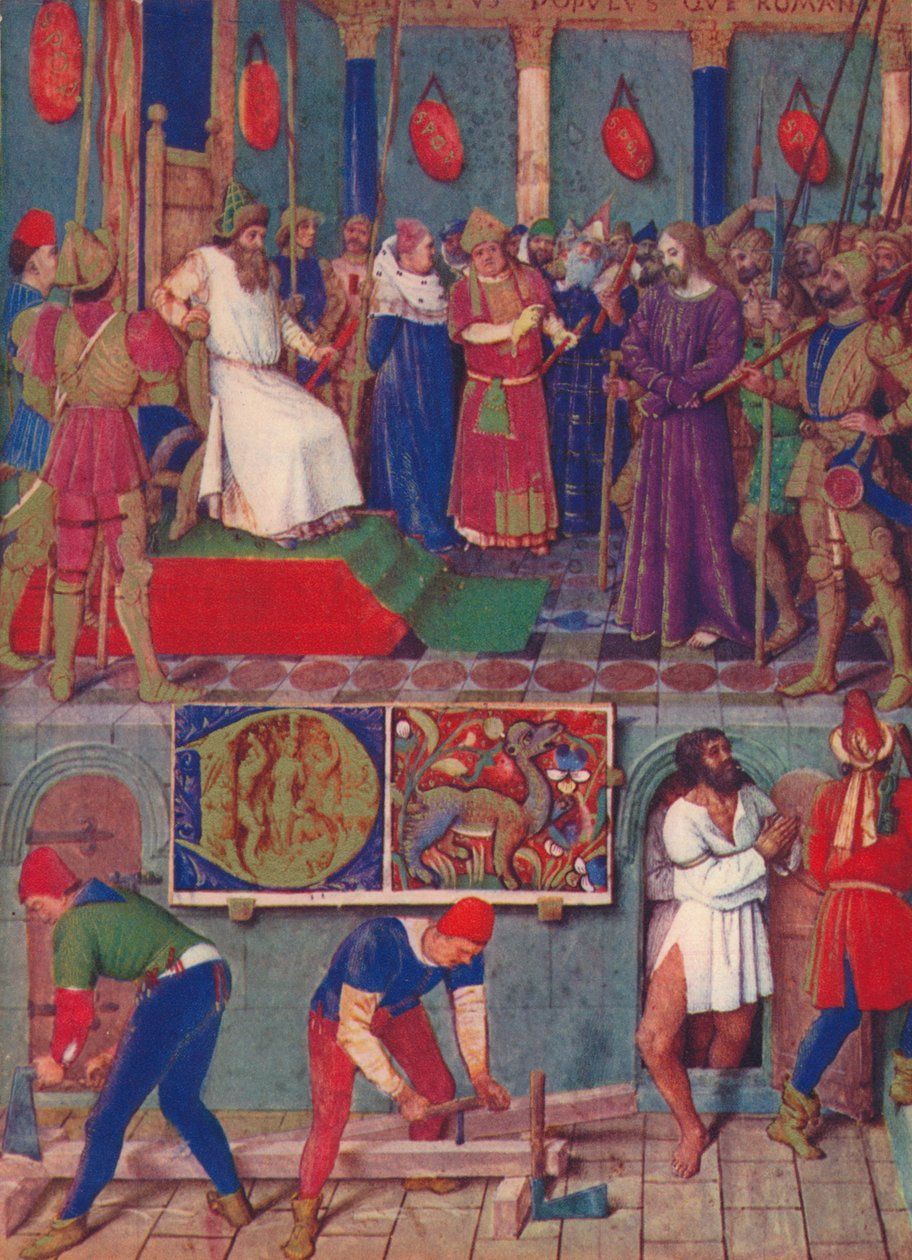 Jesus før Pontius Pilatus, c1455, 1939 af Jean Fouquet