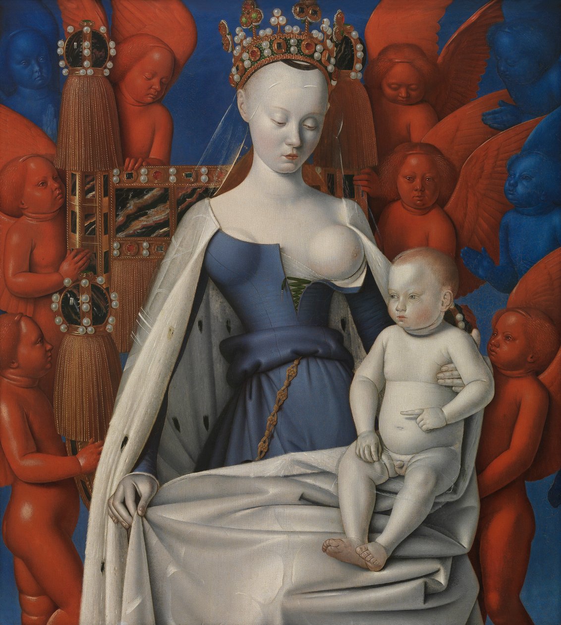 Madonna lactans af Jean Fouquet