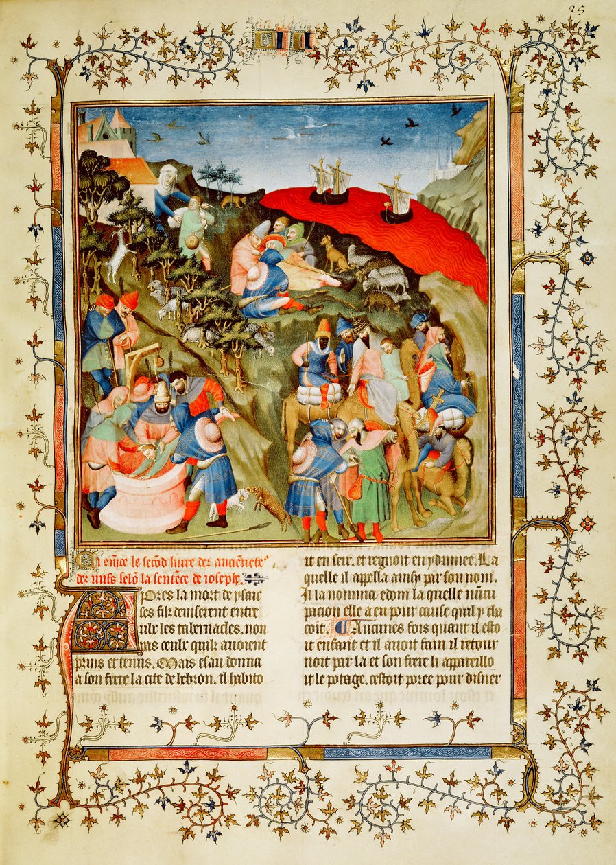 Fr.247 f.25 The Story of Joseph, illustration, fra 