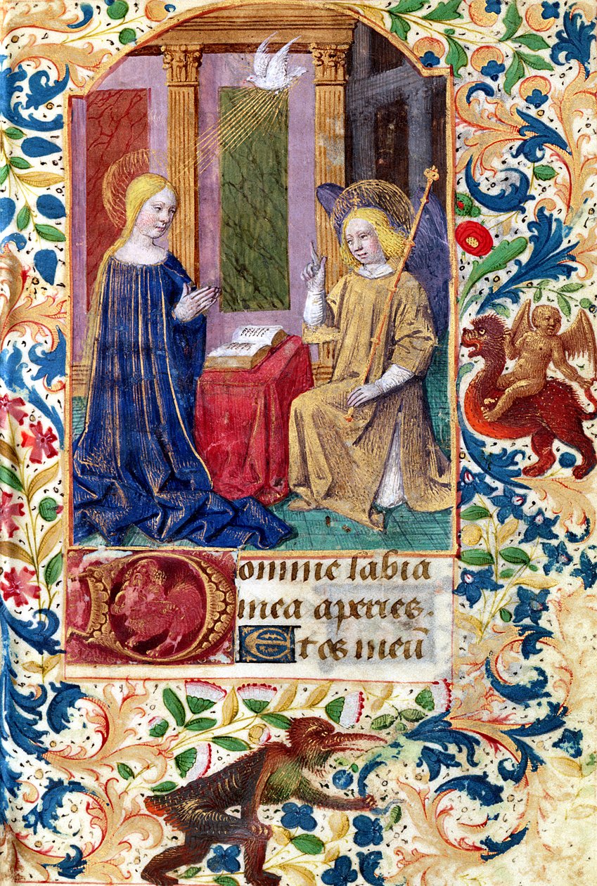 Ms Latin 13305 fol.15 Bebudelsen, fra "Heures a l