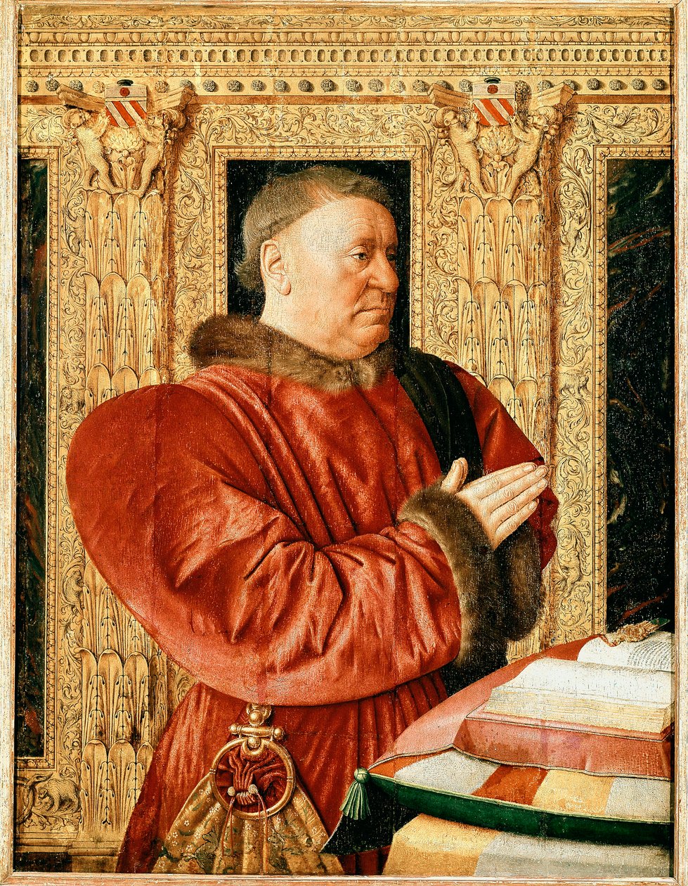 Portræt af Frankrigs justitsminister Guillaume Jouvenel des Ursins (maleri af Jean Fouquet