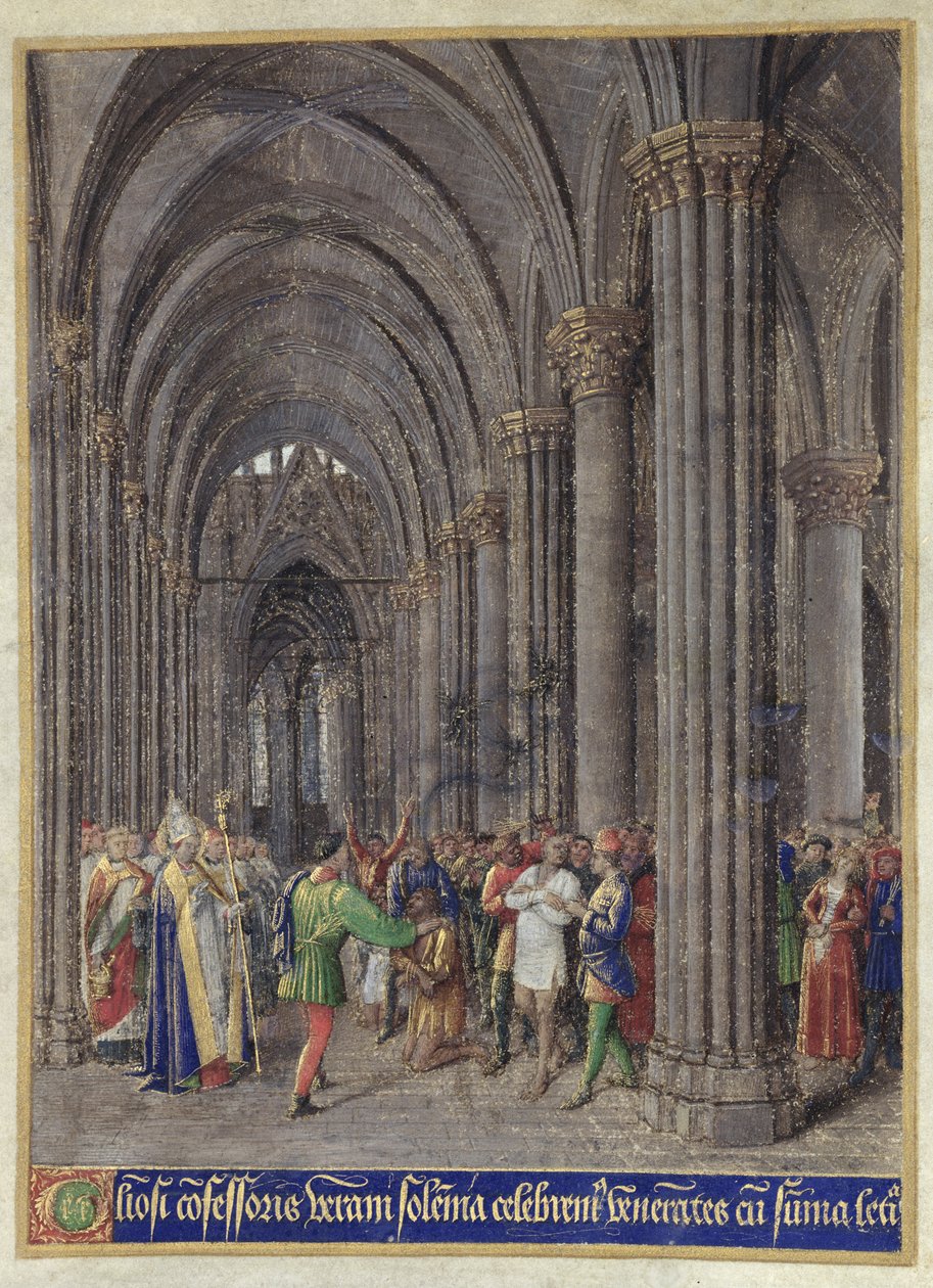 St. Veran uddriver de besatte i den nordlige sideskib af katedralen Notre-Dame de Paris fra 