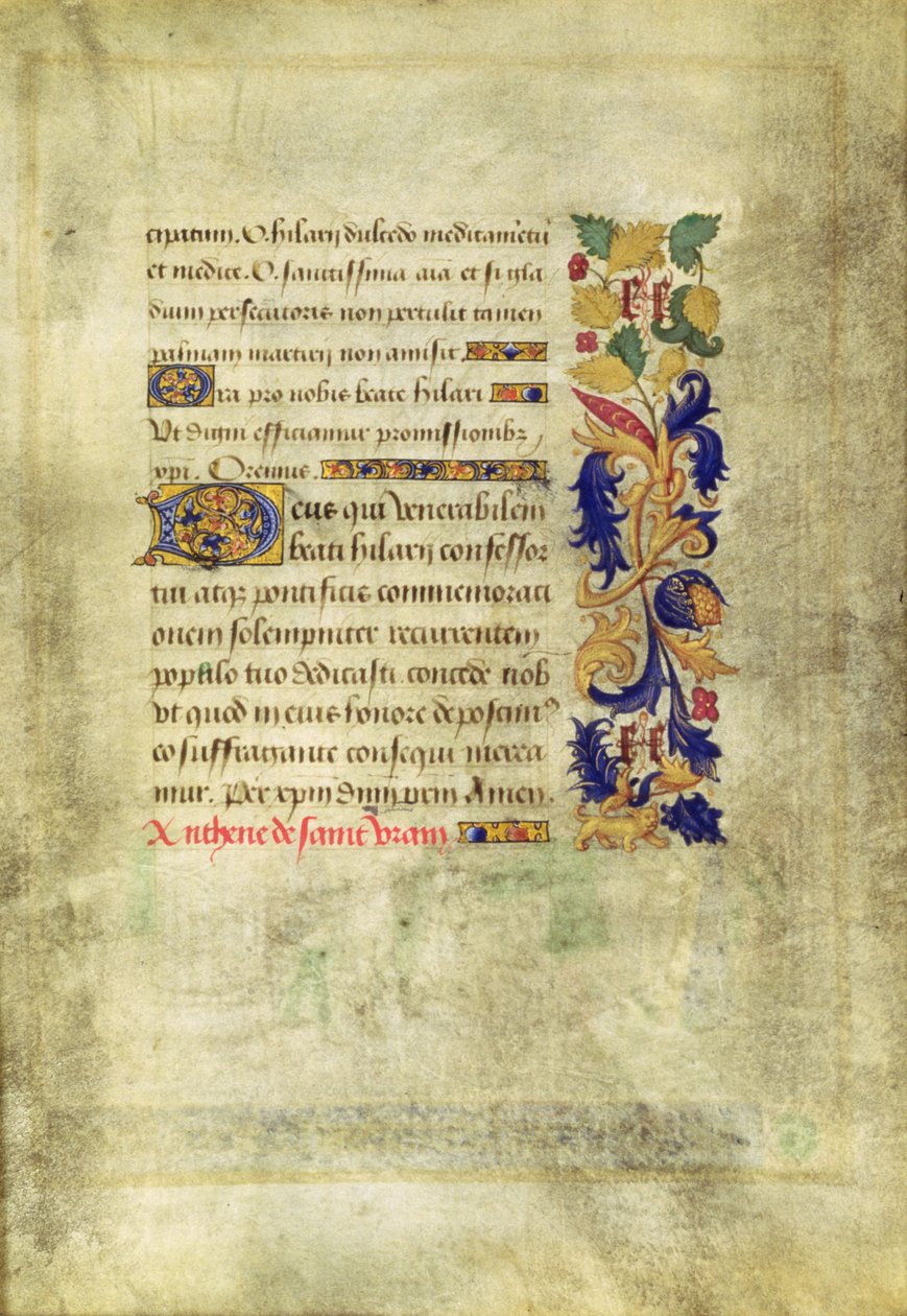 St. Veran uddriver de besatte i nordgangen af katedralen Notre-Dame de Paris, verso, fra 
