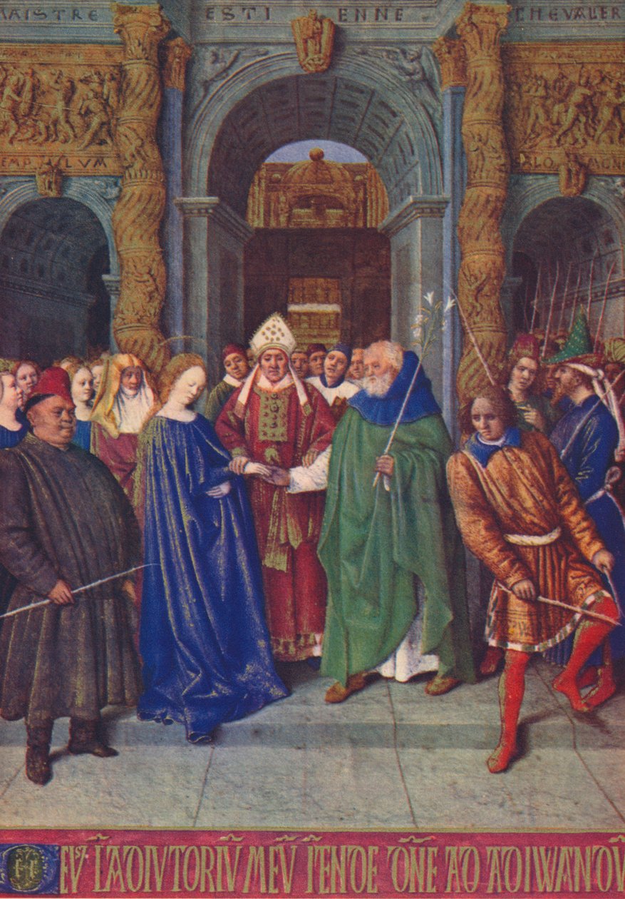 Jomfruens ægteskab, c1455, 1939 af Jean Fouquet