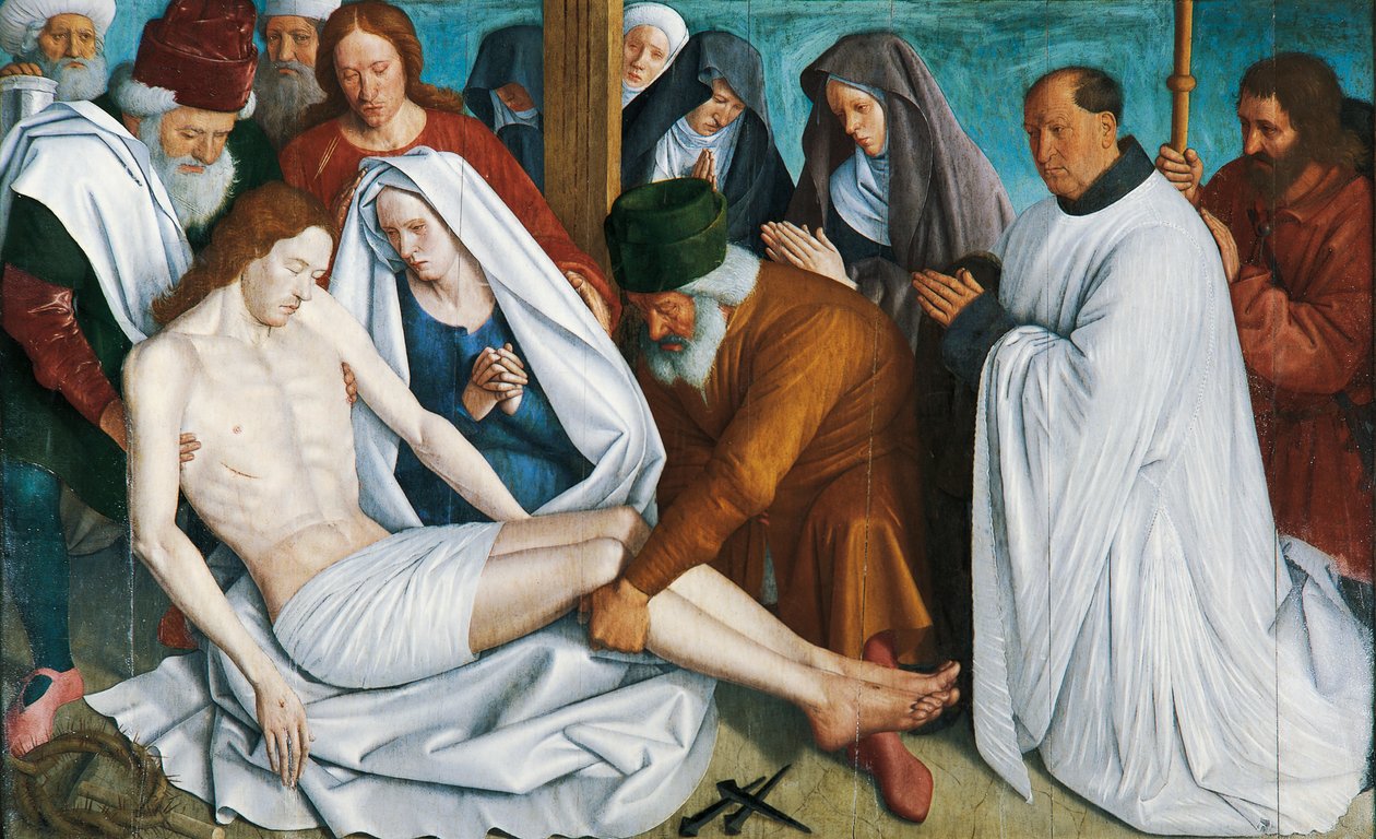 Pietaen af Jean Fouquet (ca 1415 - ca 1481), tempera på træ af Jean Fouquet