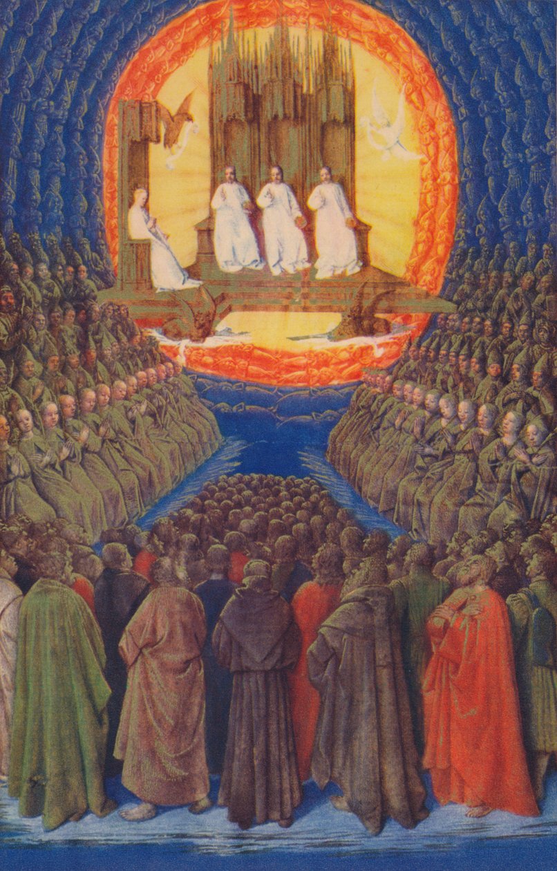 The Trinity In its Glory, c1455, 1939 af Jean Fouquet