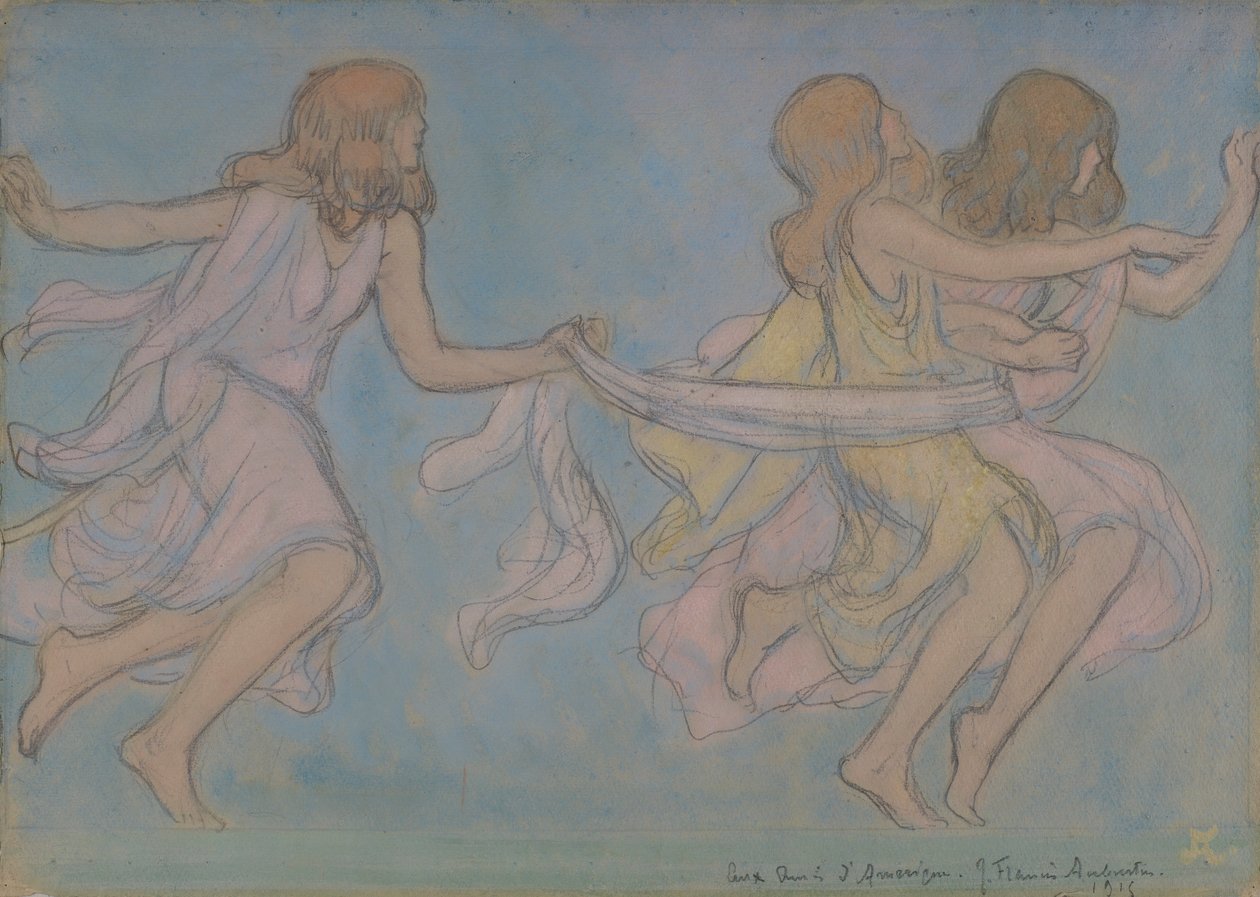 Børn i leg af Jean Francis Auburtin