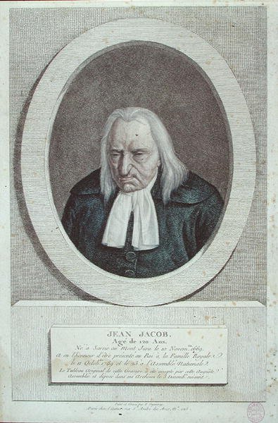 Jean Jacob, 120 år af Jean Francois (after) Garneray