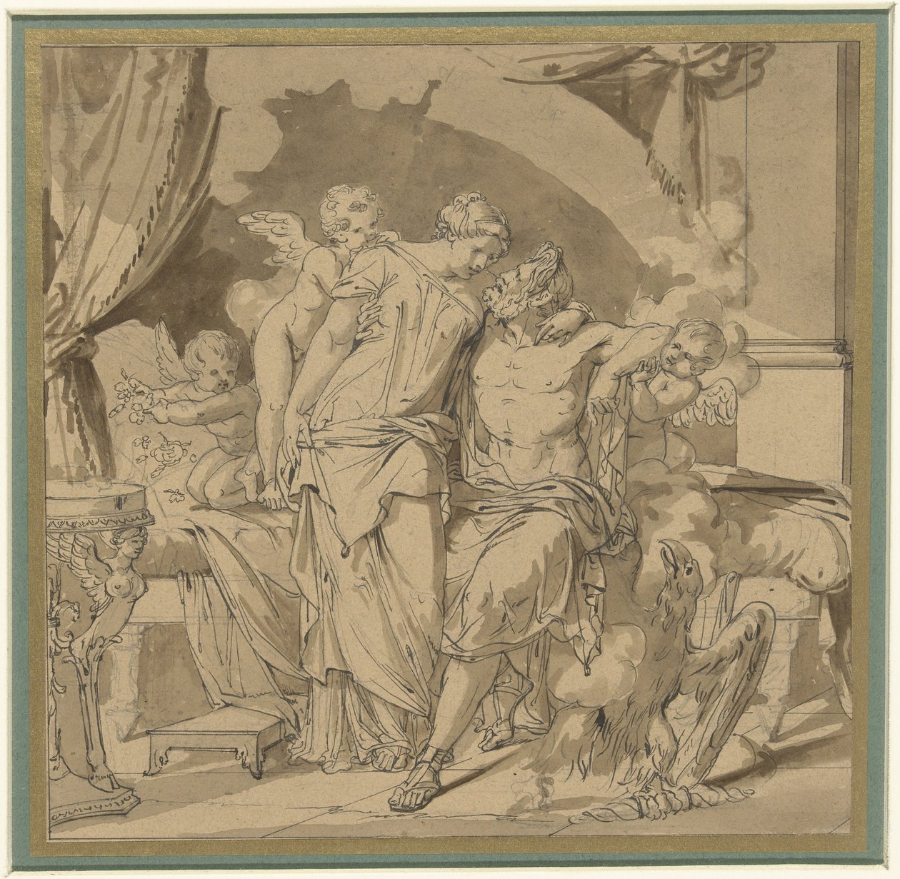 Jupiter og Juno i omfavnelse af Jean Francois Bosio