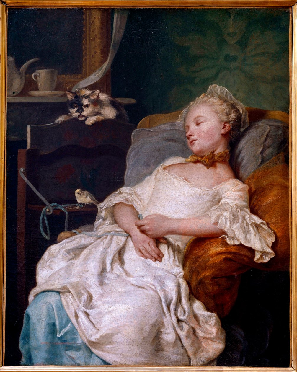 Restmaleri af Jean Francois Colson (1733-1803) 1759 søn. 0,92x0,72 m Dijon, Museum of Fine Arts af Jean Francois Colson