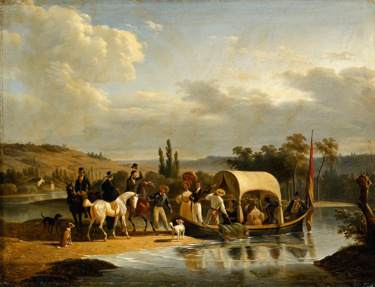 Afgangen, 1836 af Jean Francois Demay