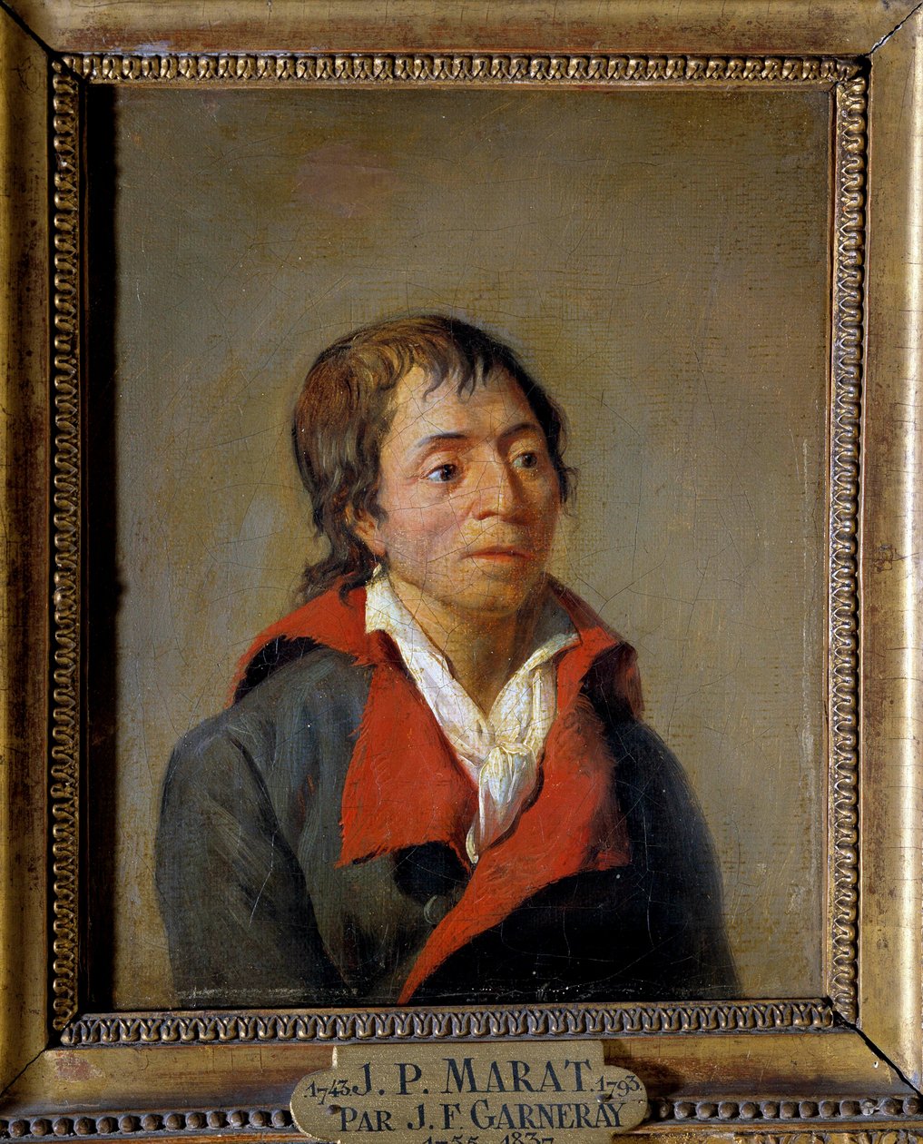 Portræt af Jean-Paul Marat (1743-1793), læge, grundlægger af L