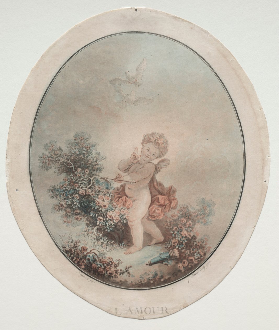 Amor, 1777. af Jean Francois Janinet