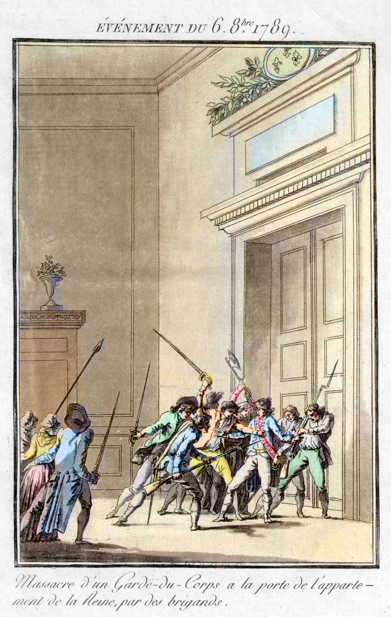 Franske Revolution - Begivenhed den 6. oktober af Jean Francois Janinet