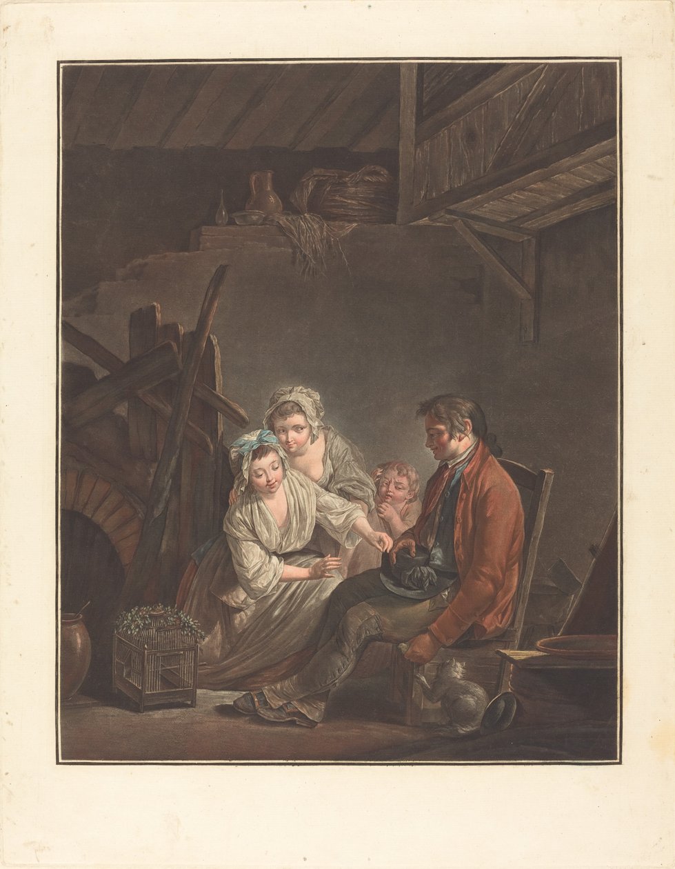 Den private fugl. af Jean Francois Janinet