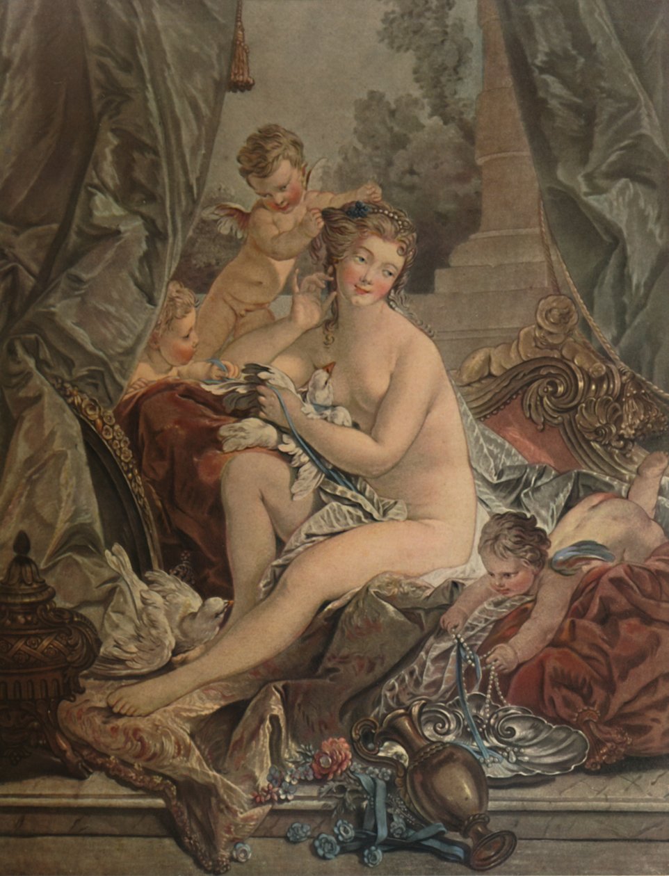 The Toilet Of Venus, Venus Bading, 1783, 1913 af Jean Francois Janinet