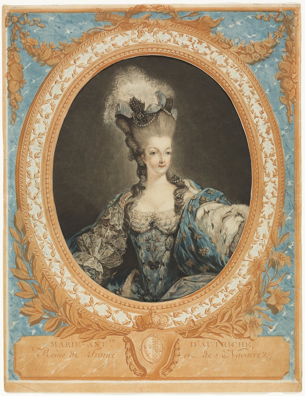 Marie Antoinette af Jean Francois Janinet
