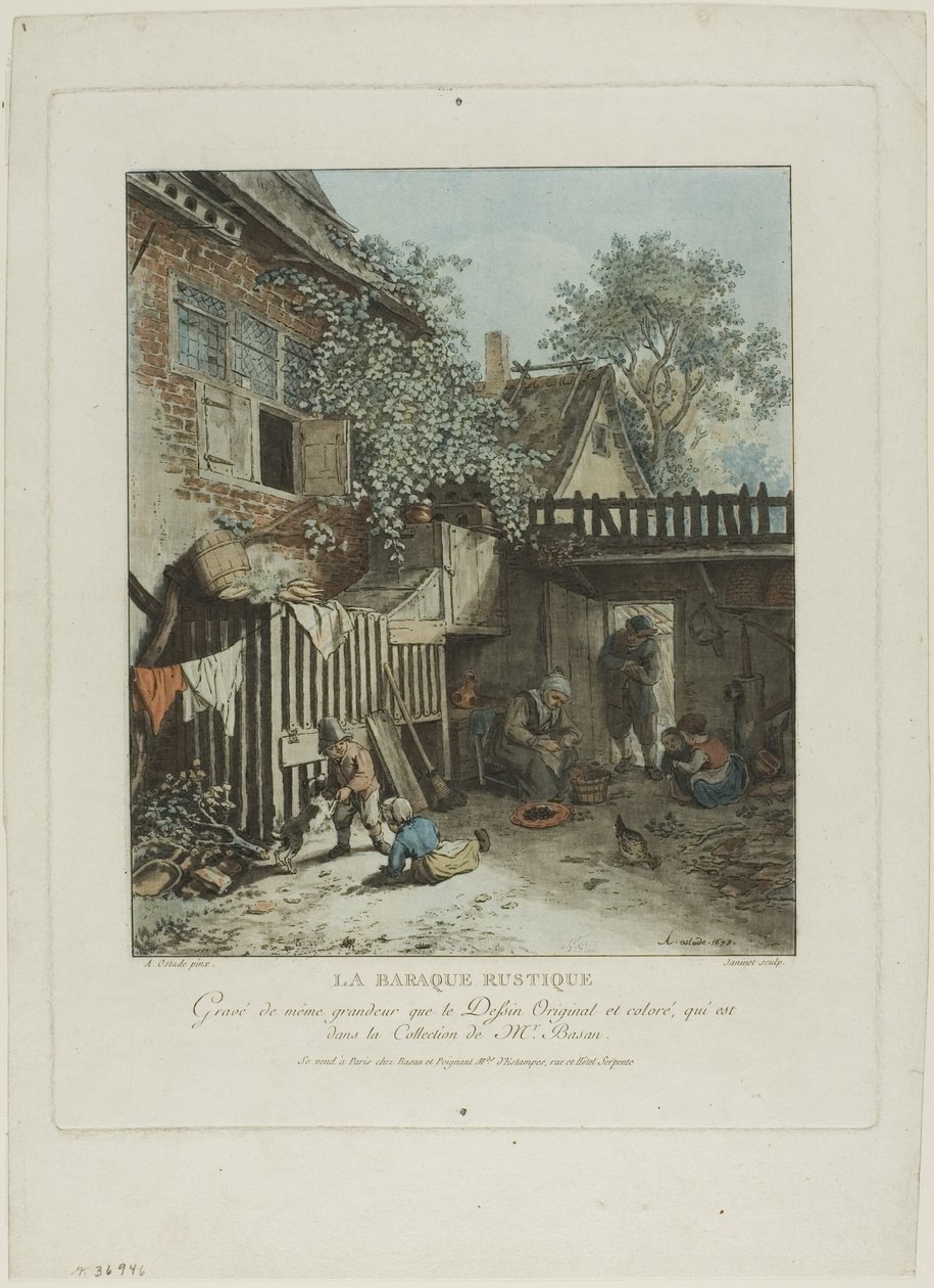 Den rustikke hytte af Jean Francois Janinet