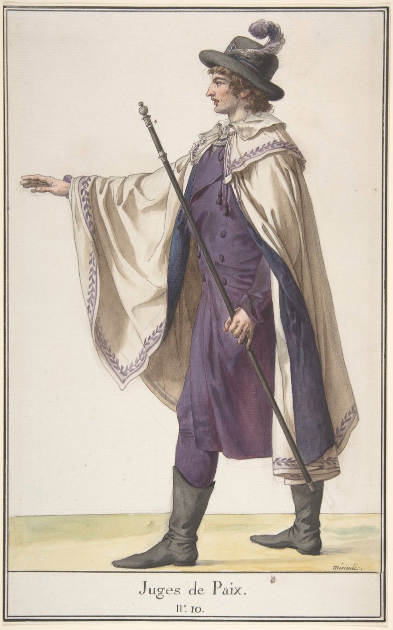 En fredsdommer, ca. 1798-99. af Jean Francois Leonor Merimee