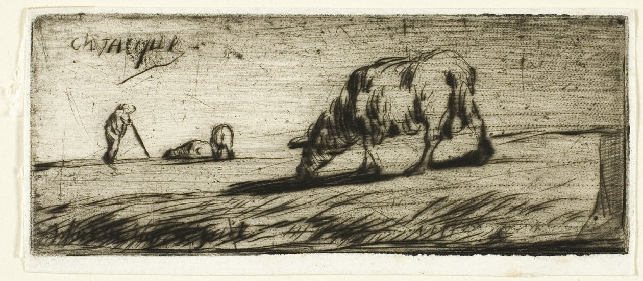 Et Får, der græsser af Jean Francois Millet