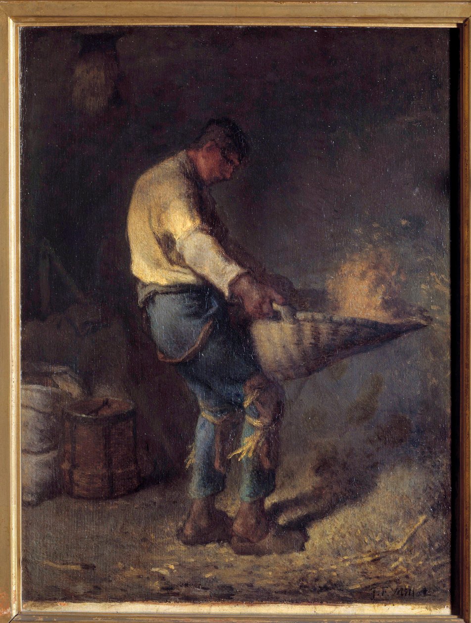 Et Vanneur-maleri af Jean Francois Millet (1814-1875) 1800-tallet søn. 0,38x0,29 m af Jean Francois Millet