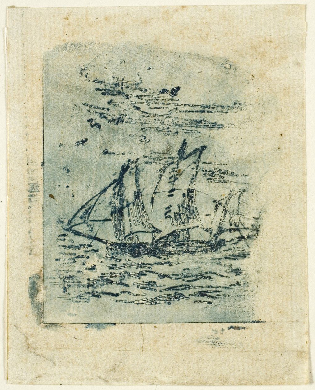 Et Fartøj Under Sejl af Jean Francois Millet