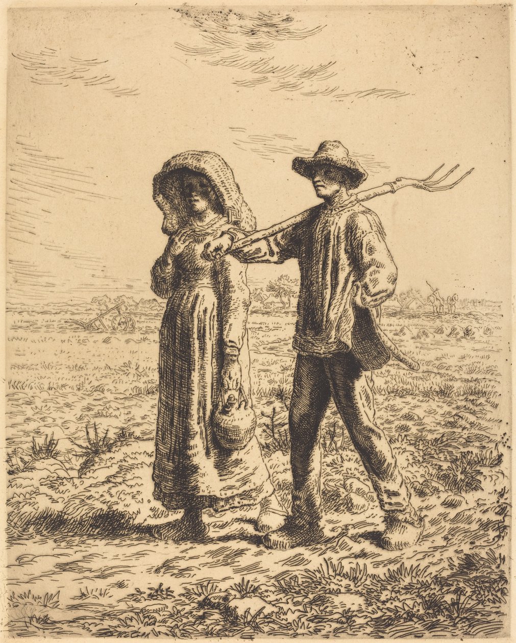 Afgang til arbejde af Jean Francois Millet