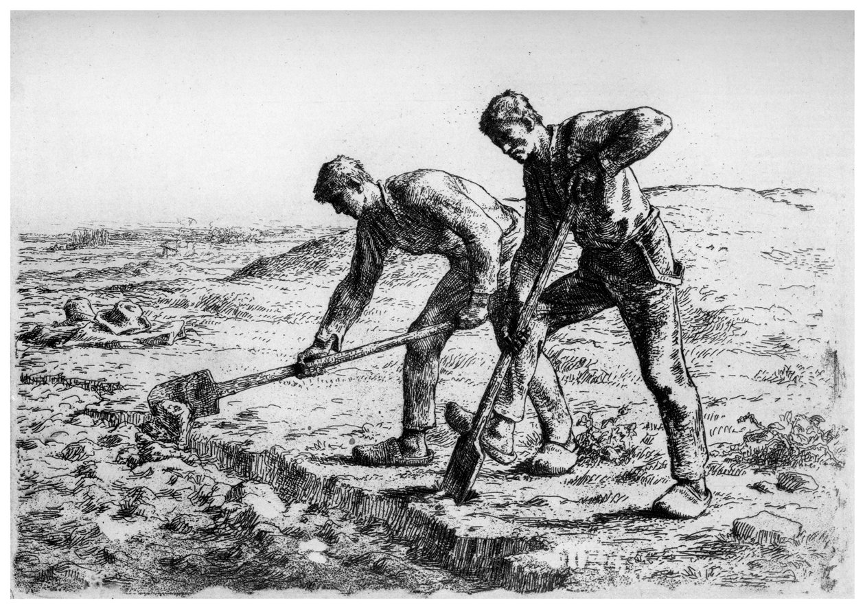 Gravere, c1835-1875 1924 af Jean Francois Millet