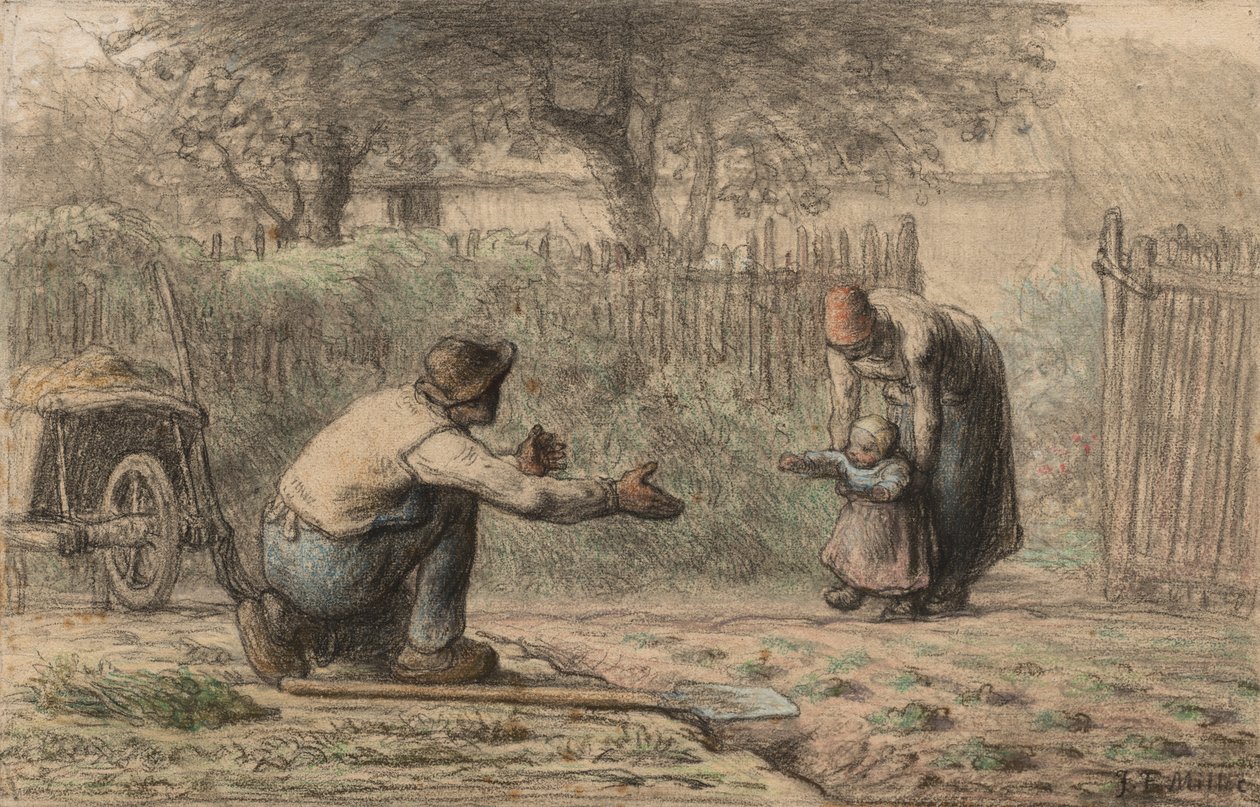 Første skridt af Jean Francois Millet