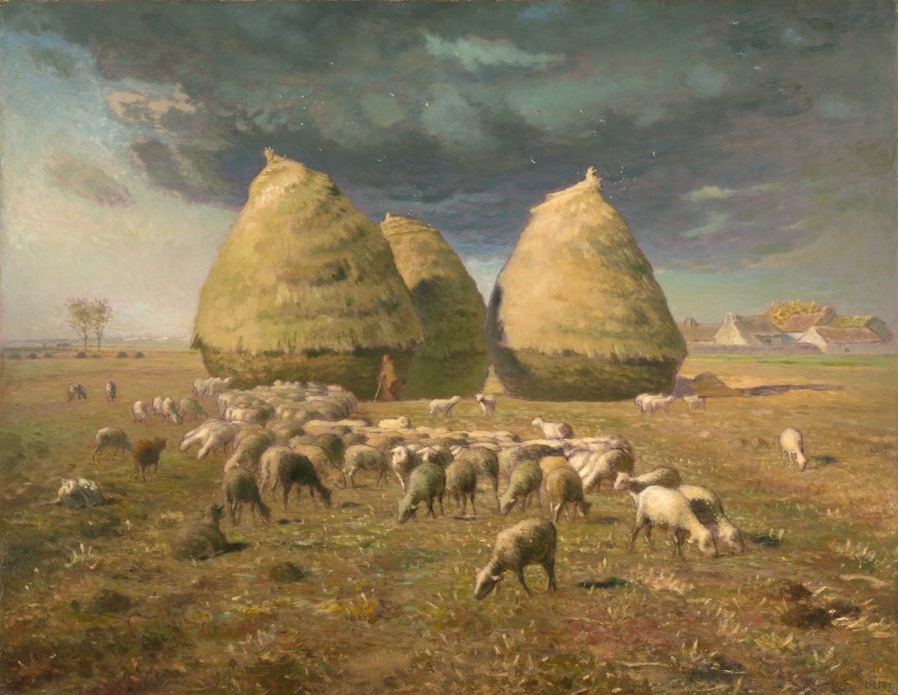 Høstakke: Efterår, ca. 1874 af Jean Francois Millet