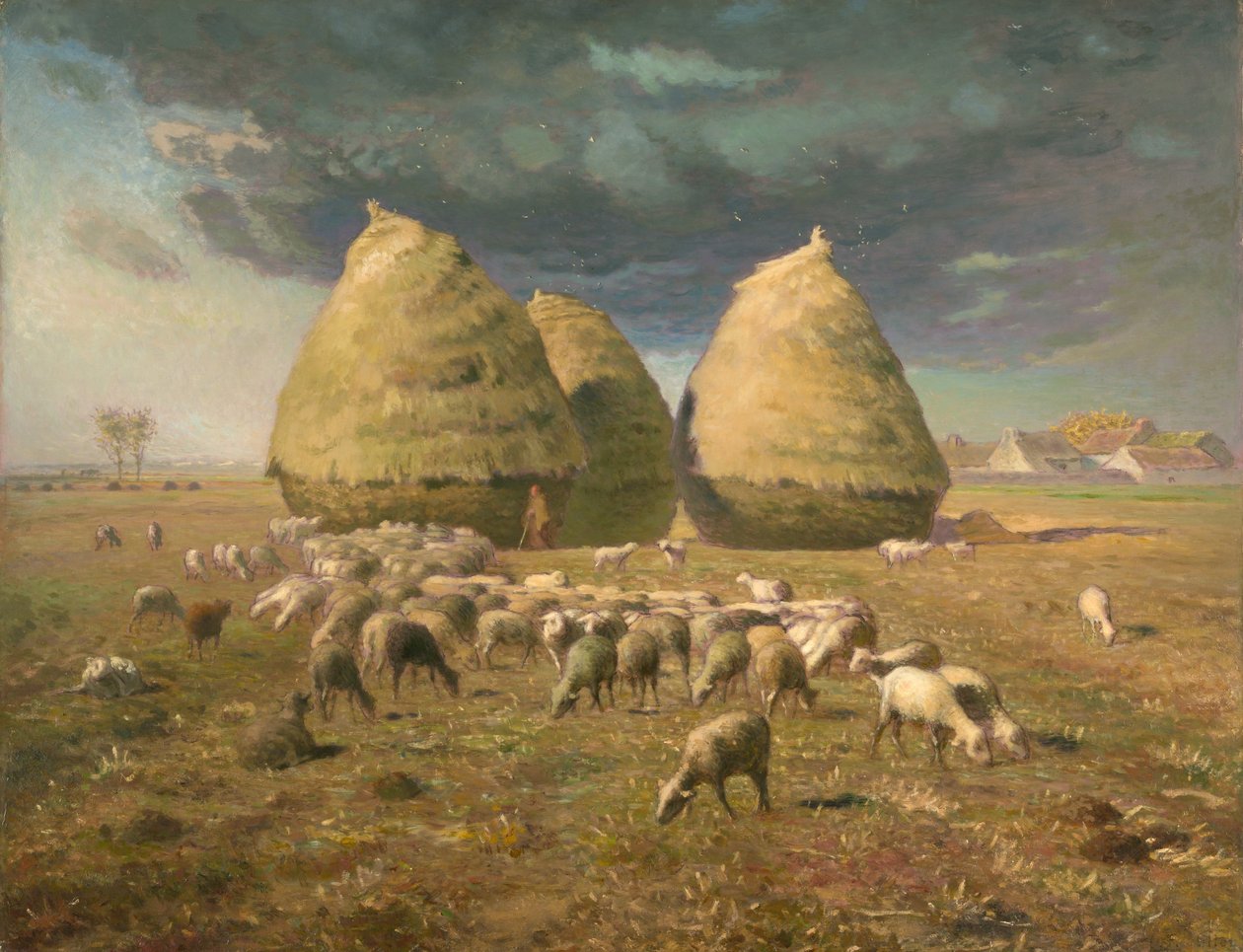 Høstakke: Efterår, ca. 1874. af Jean Francois Millet