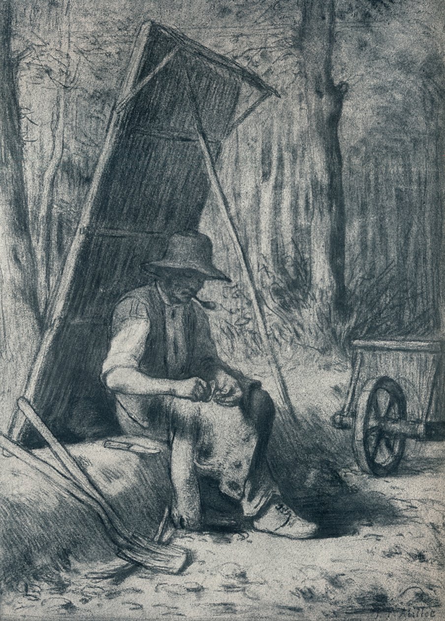 Le Cantonnier, Road-Mender, 1800-tallet af Jean Francois Millet