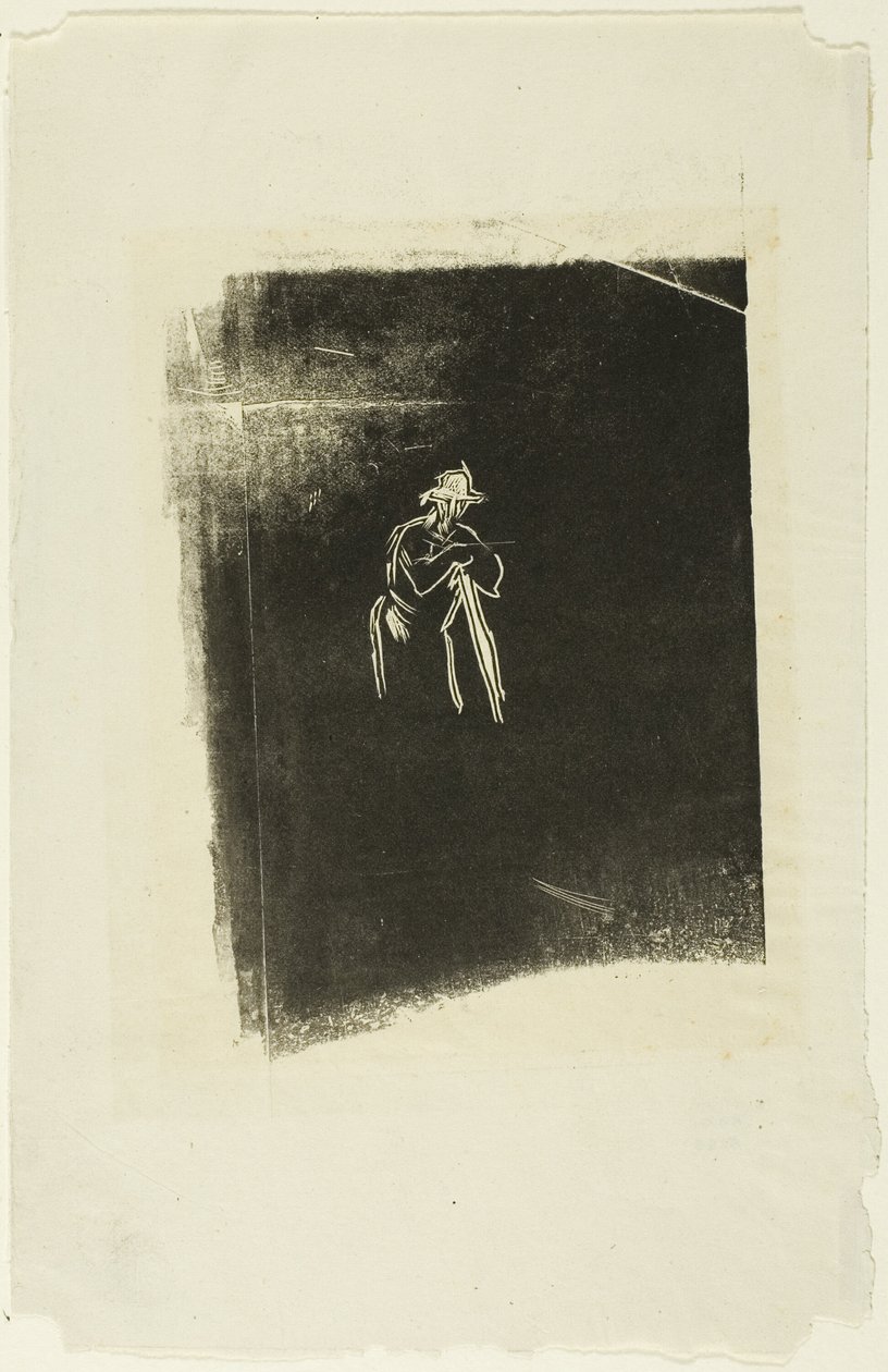 Mand hviler på sin spade af Jean Francois Millet