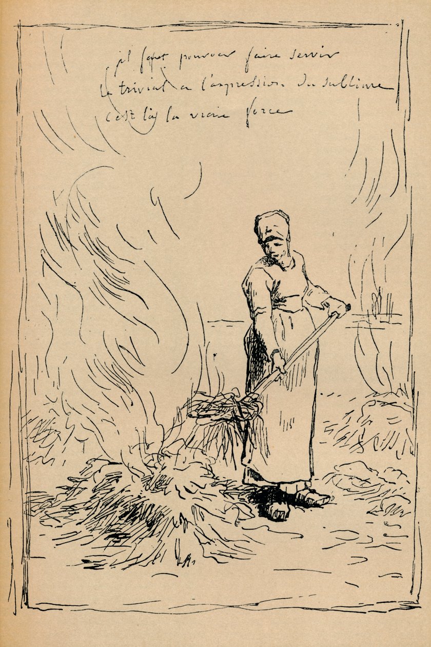 Bondebrændende ukrudt, 1800-tallet af Jean Francois Millet