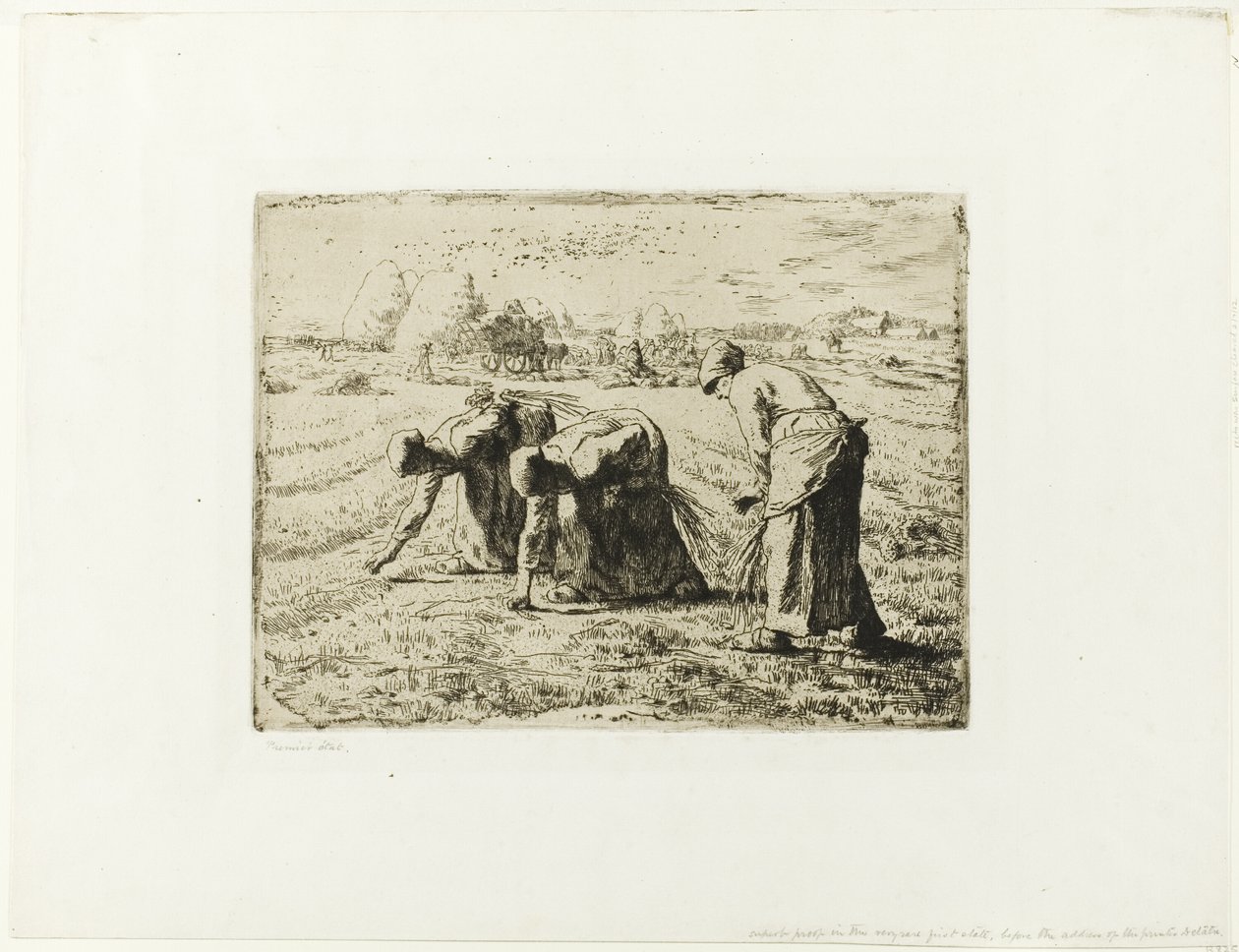 Bonde med en Trillebør af Jean-Francois Millet
