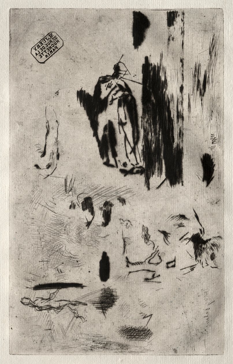 Tallerken med Skitser. af Jean Francois Millet