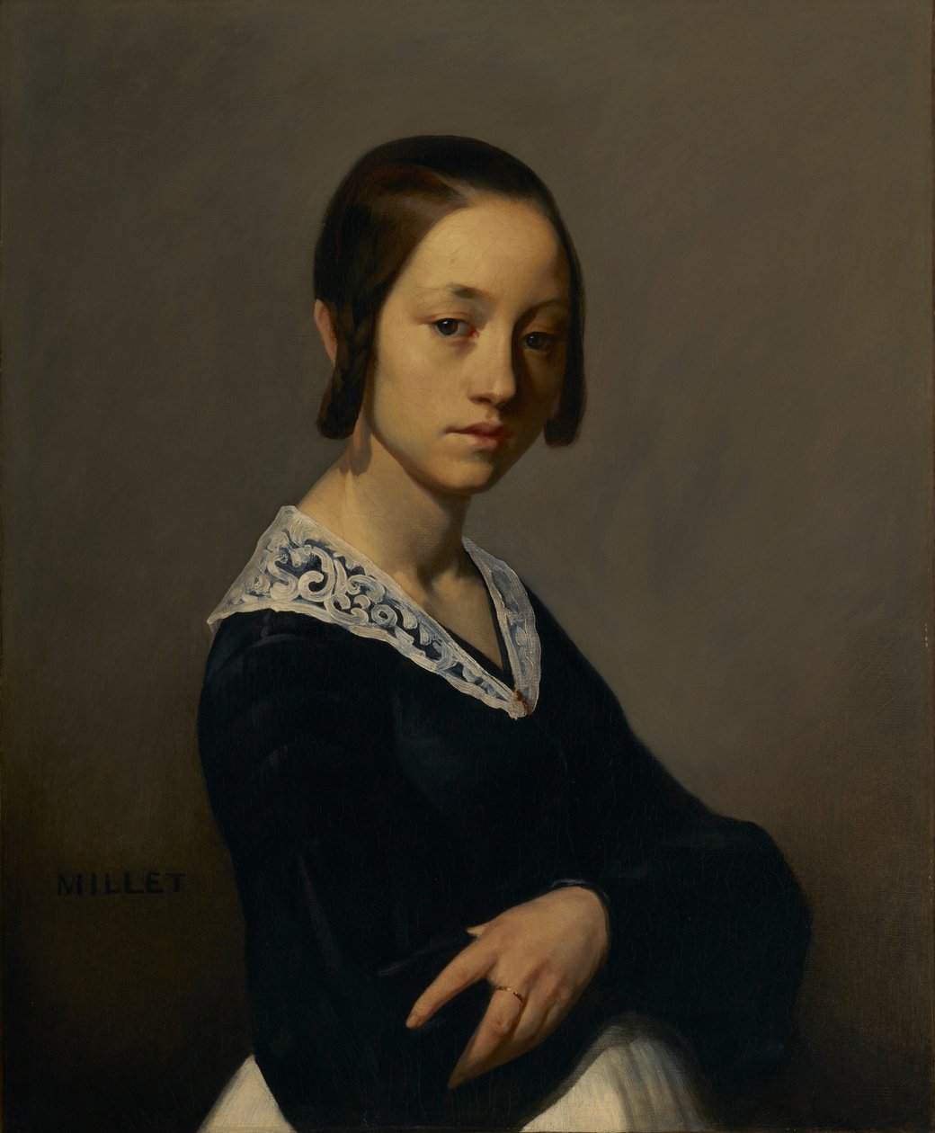 Portræt af Louise-Antoinette Feuardent, 1841 af Jean Francois Millet